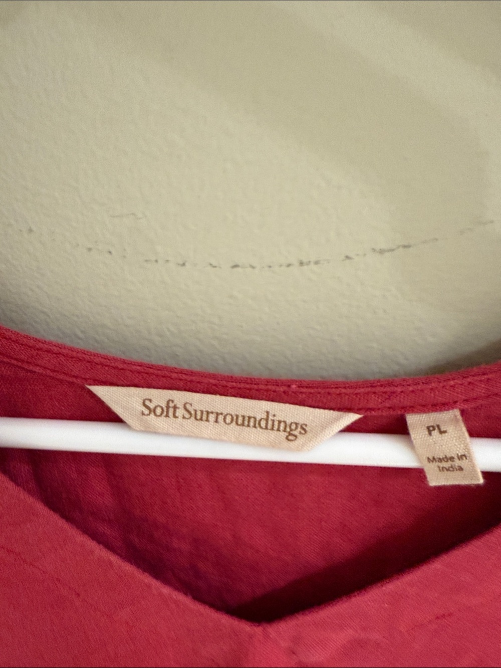 Soft Surroundings Raspberry Tunic with V-Neck - Picture 2 of 5